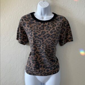 Leopard print tee
